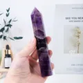 Natural Amethyst Crystal Column Hexagonal Tower Healing Stone Home Decor Ornament SKU - Dream Amethyst / Approx. 15-17cm