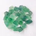 Natural green fluorite rough raw stone crystal pieces for aquarium decor and aromatherapy. - 3-5cm/100g