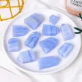 Piliers de cristal d'agate dentelle bleue naturelle, déco de pierres précieuses. - Environ 5-15g