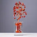 Natürlicher roter Jaspis Edelstein Geldbaum Kristall Bonsai für die Heimdekoration. - Roter Jaspis