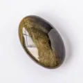 Natürlicher goldener Obsidian Palmstein polierter ovaler Kristall Massagestein für Energie - Goldobsidian / Ca. 5-6 cm