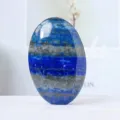 Natürlicher Lapislazuli Palmstein, ovaler polierter Kristall-Massage-Stein für Meditation. - Lapislazuli / Ca. 5-6 cm