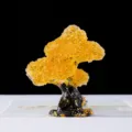 Crystal Money Tree Feng Shui Office Desk Decoration Yellow Resin Crystal Craft Ornament Gift - Citrine