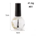 Nail oil dry flower 15ml nourishing cuticle oil variant 01 transparent bottle care new - 01 Jasmine