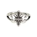 Vintage silver ring for men and women gothic retro open band adjustable jewellery style - Silver