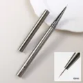 Metall Nagel-Liner-Pinsel mit gunmetal Griff und 6mm feiner Spitze für präzise Malerei. - 6 mm