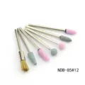 Professional 7-piece nail drill bits set, metal grinding heads for manicure and removal. - NDB-85-12#