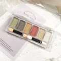 Paleta de Polvo para Uñas Sólido de 6 Colores Aurora Magia Brillo Cromo con Bastoncillo - 03