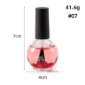 Dried flower nail oil variant #07, 15ml cuticle nourishing oil in round glass bottle. - 07 Rose