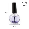 Nail oil 15ml with dried flowers for cuticle care and hydration, portable size bottle #03. - 03 Lavender