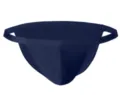 Men's Dark Blue T-Back Swim Briefs Sexy Low Rise Minimalist Fashion Swimwear Briefs - S / Navy Blue