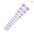 Paarse nep teennagels set, afneembare kunstnagels voor DIY pedicure nail art decoratie. - Lavendel