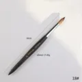 Pincel profesional para unas acrilicas Kolinsky de madera para arte y escultura de unas. - N.º 18