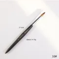 Pincel profesional Kolinsky para nail art con mango de madera de la talla 10# - Talla 10