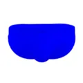 Herren Badehose blau, tief sitzend, einfarbig, sportlicher Slip mit bequemer Passform. - M / Blau
