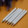 Nail art rhinestone pick up pencils, white wax pencils for diamond gems decoration 6pcs - POT-25 Short Style