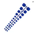 Set di unghie per piedi blu artificiali, finte unghie dei piedi su supporto in plastica fai da te. - Blu