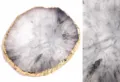 Nail Art Palette Resin Agate Color Mixing Plate 6# Ink Black Display Tray Tool - Round / Smudge Black And White