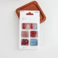 DIY uñas postizas set press on uñas coloridas falsas uñas kit de arte para manicura - 02