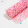 Pink sequin nail table mat 02 color diamond sparkling wrist cushion manicure tool surface. - POT-99-02