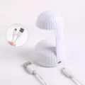 Mini lampara de unas portatil UV LED para curado de esmalte de gel con cable USB blanco - Blanco