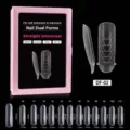 Formas duales de uñas transparentes para extensión profesional, set 120 piezas 12 tallas. - DF-2