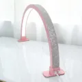 Pink rhinestone half moon nail lamp LED desk lighting for professional beauty salon - Rhinestone Dual Button / Pink