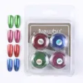 Conjunto de polvo para uñas efecto espejo sólido con cuatro colores y pigmento cromo - Set de 4 colores (N.º 2)