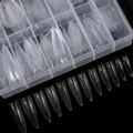 Unghie finte stiletto trasparenti 240 pezzi in scatola set unghie finte in acrilico pieno - 04 Trasparente