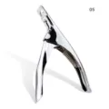 Stainless steel U-shaped false nail clipper for acrylic and gel nail art DIY tools. - Style 05 Silver Color