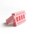 Pink plastic nail drill bit holder desktop storage stand organizer for portable manicure tools - 16-Head / Pink
