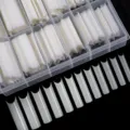 240pcs boxed dual form nail extension tips clear French fake acrylic nail art tips set - 03 Natural Color
