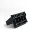 Black plastic nail drill bit storage box desktop organizer portable tool stand display stand - 16-Head / Black