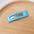 Μπλε τετραγωνικό γεωμετρικό κλιπ, λαμπερό BB clip για φράντζα και πλάγιο styling. - Λαμπερό ουρανί