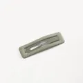 Fermaglio per capelli rettangolare opaco in metallo per donne styling quotidiano ed elegante - Verde Scuro Quadrato 11cm