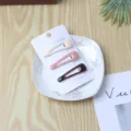 Set de 3 horquillas en gota con degradado, bonitos accesorios para el cabello de mujeres y niñas - Pinza Triangular Hueca (Paquete de 3) / Degradado Café