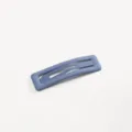 Fermaglio per capelli rettangolare opaco, elegante accessorio grigio blu per lo styling. - 8# Blu Lago