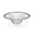 Stainless steel mesh sink strainer detail showing fine weave and wide rim for debris filter. - X-Large #C229F#