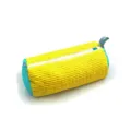 Sac de lavage cylindrique jaune et bleu en maille texturée fermeture éclair organisateur - L / Jaune