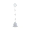 Lámpara colgante LED con ventosa para árbol de navidad, decoración de ventanas y habitaciones - Árbol de Navidad - blanco cálido