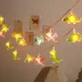 Lindo dinosaurio guirnalda de luces habitacion infantil ambiente fiesta de cumpleanos decoracion LED - Dinosaurio Pintado - 3M 20LED
