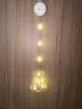 LED Weihnachts Saugkopf Hängeleuchte, dekorative Lichterkette für Zimmer Fenster Dekoration. - Glocke