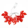 LED red maple leaf string lights battery operated fall autumn decoration fairy lights - 6m 40 LEDs (3AA) Battery Operated / Red Maple Leaves