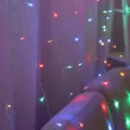 LED curtain string lights multicolored fairy lights bedroom decor decorative lighting - 4x0.6m 96 LEDs Connectable / Colorful
