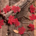 LED Maple Leaf String Lights Fall Autumn Thanksgiving Christmas Decor Battery Powered - Red Maple Leaves 1