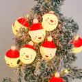 Christmas LED string lights, cute Santa Claus decorative lights for tree holiday party home decor - Hatted Snowman