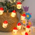 LED Christmas Santa Claus string lights festive tree decorative fairy lights colorful - Clown