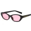 Modische Sonnenbrille mit rosa Gläsern und schwarzem Rahmen für Damen und Herren Outdoor. - Schwarzer Rahmen Rosa Gläser