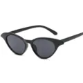 Schwarze Katzenaugen Sonnenbrille für Damen, modische und vielseitige Accessoires. - Schwarz und Grau