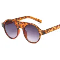 Lunettes de soleil rondes écaille de tortue avec verres dégradés protection UV mode chic - Monture Écaille Gris Dégradé